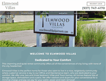 Tablet Screenshot of elmwoodvillasapartments.com